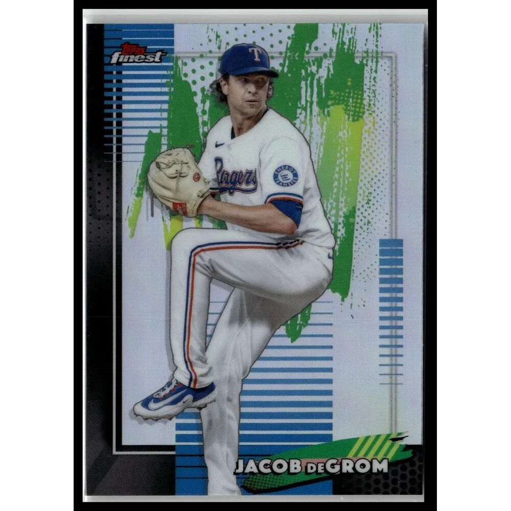2026 Topps Finest Jacob deGrom #21 Refractor Rangers Common